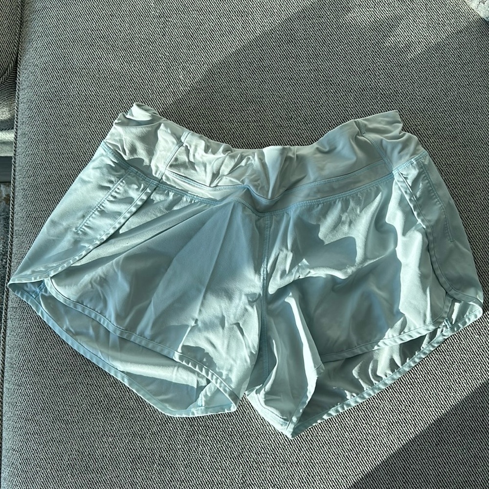 Light blue Lululemon shorts